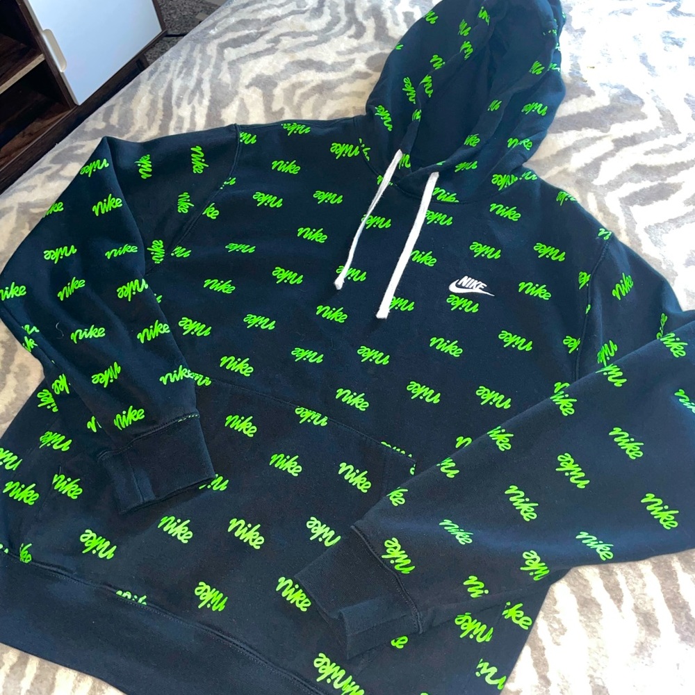 Boys Nike Script Pull Over Hoodie